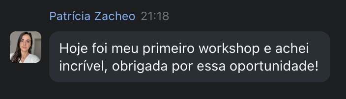 Depoimento Patrícia Zacheo